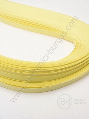 Benzi de quilling 5mm x 530mm galben deschis 1 pachet 120 buc 175058