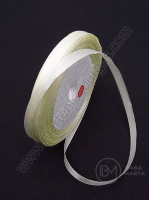 Panglică de satin 6mm galben open ~22 meters 451540