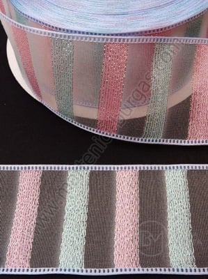 Panglică organza colorată 38mm, 1 pachet, 5 metri, 451425