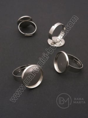 Inel de bază pentru instalare 14mm culoare argintie 1 pachet 4 buc 302087