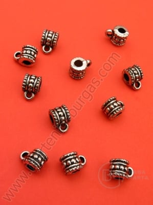Cilindru metalizat 10x7x7mm gaură 3mm 40g ~211 buc 318300