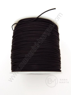 Sfoară neagră din polyester ~0.8 mm ~125 meters 1 rollă 441344