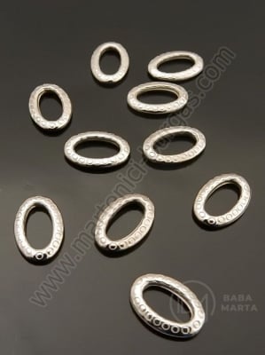 Mărgele SSV 13.5x9x2mm culoare argintie 150 buc 318327