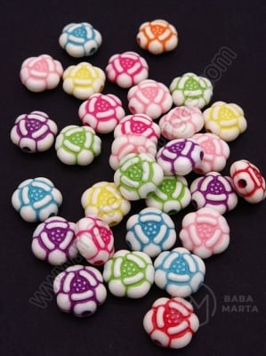Floare 10.5x5.5mm colorată 1 pachet 40g ~108 buc 312619