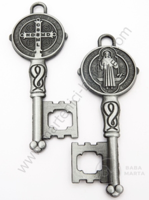 Cheie pandantiv metalică 69x26mm 1 buc 307246