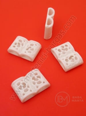 Margele 20x14x6mm, gaură albă 6x2.5mm, 1 pachet 40g ~52 buc. 312329