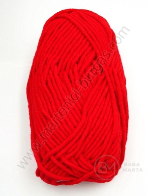 Fir roșu 25% lână 75% acril Merino Bulky 100g ~100 metri 431394