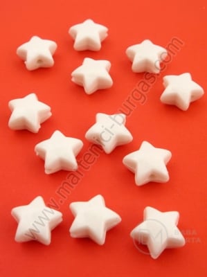 Stea 12x6mm gaură albă 2mm 1 pachet 40g ~111 buc 311867