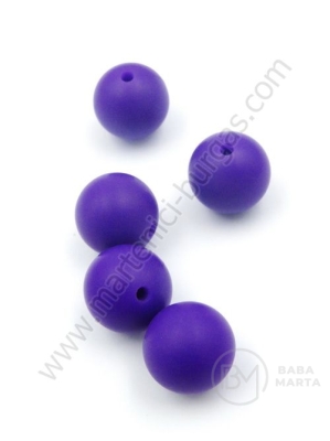Bilă de mărgele din silicon cu gaură de 15 mm, 2 mm, 1 paquet, 5 pcs. 317065