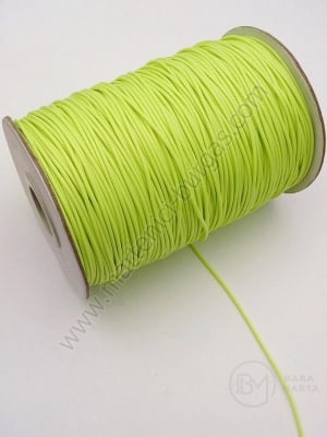 Sfoară coreeană galben-verde (imitație piele) 1mm 1 rolă ~175 metri 441388