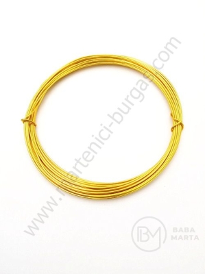 Sârmă de aluminiu 1mm culoare aurie 1 pachet ~5 metri 141203