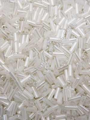 Tije de vitola transparente, alb curcubeu, 4~5x2mm, 1 pachet, 50g, 331036