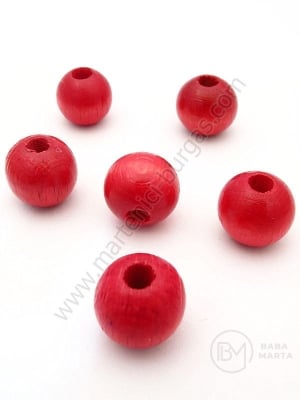 Bilă de lemn rouma 12mm gaură 4mm 1 paquet 40g ~68buc 321288