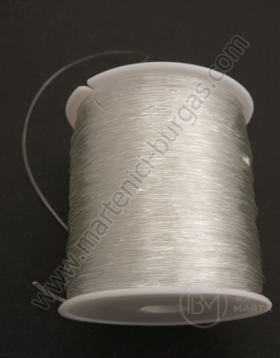 Cordon transparent elastic din silicon 0.8 mm, 100 metri 441086