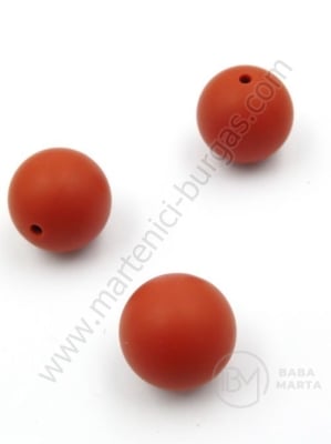 Bilă de mărgele din silicon cu gaură de 20 mm, 2 mm, 1 paquet, 2 pc. 317113
