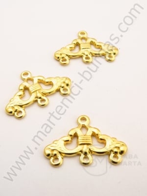Element de conectare 24x16mm auriu 10 bucăți 308328