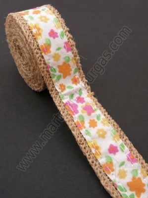 Bandă de pânză de sac cu bandă textilă width 25mm - length ~2 meters 1 rollă 462047