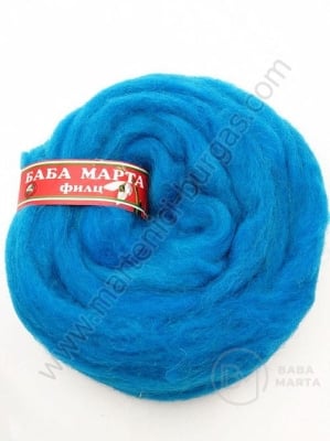 Panglică din fetru de lână albastră 50g. 431139
