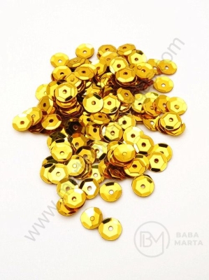 Paiete rotunde 6~7x0.5mm aurii 1 pachet 20g ~1700 buc 161032
