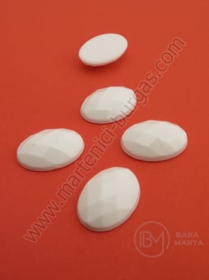 Pietriș 13x18mm alb pentru lipit 10 bucăți 151145