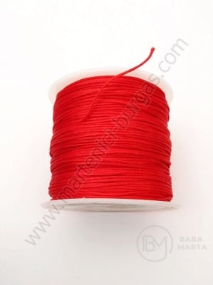 Cordon roșu poliester ~0,8 mm ~45 metri 1 rolă 441346
