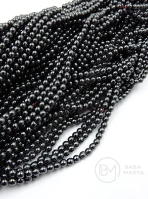 Mărgele de hematit 4mm clasa magnetică A ~100 buc ~40cm 1 buc 352948