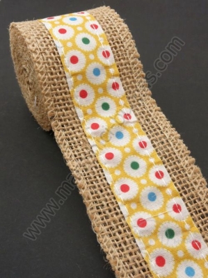 Bandă de pânză de sac cu bandă textilă width 50mm - length ~2 meters 1 rollă 462077
