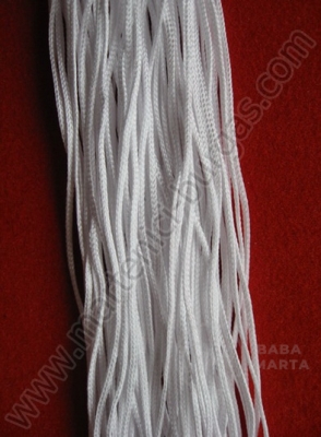 Cordon din poliester 1mm alb ~25 metri 1 buc 441005