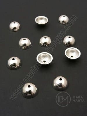 Mărgele SSV pălărie 10x4.5mm argintiu gaură 1mm 1 pachet 200 buc 318651