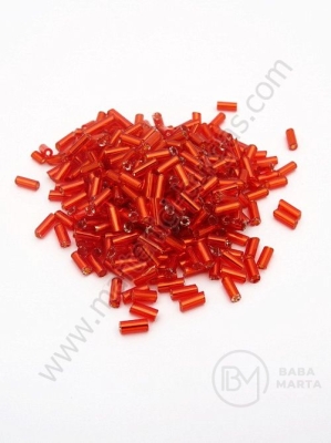 Tijă de sticlă cu brad argintiu ~4.5x2mm roșu 50g 331074