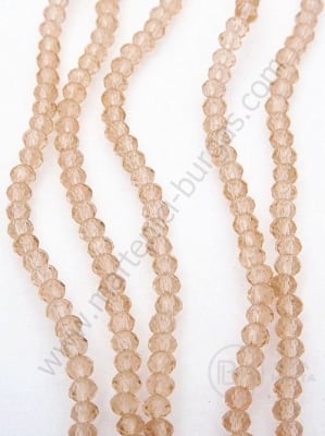 Șir de cristale ~3x~2.2mm gaură 0.6mm ~180 pcs ~40cm 1 buc 342541