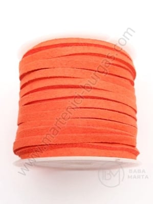 Panglică din piele întoarsă naturală 3x1.5mm 5 metri 421179