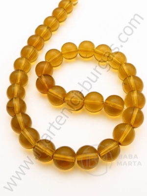 Mărgele de sticlă 10mm aurii ~33 bucăți 1 bucată 343096