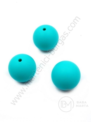 Bilă de mărgele din silicon cu gaură de 20 mm, 2 mm, 1 paquet, 2 pc. 317089