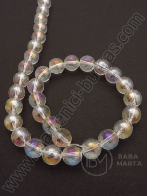 Margele sticla 8mm curcubeu transparent ~52 buc 1 buc 343098