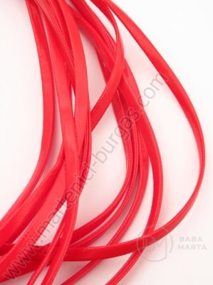 Panglică roumă din piele ecologică lucioasă 4x1mm 5 meters 421076