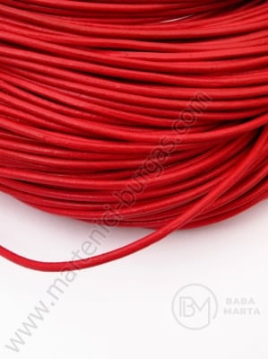 Piele naturală rotundă rouma 2.5mm 1 metru 421148
