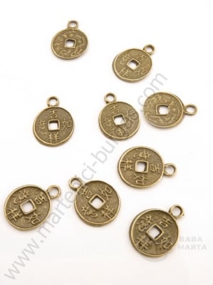 Pandantiv metalic 17x13mm bronz antic 10 bucăți 308597