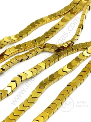 Hematit 4x3.5x2mm culoare aurie nemagnetic ~140 buc 1 buc 352946