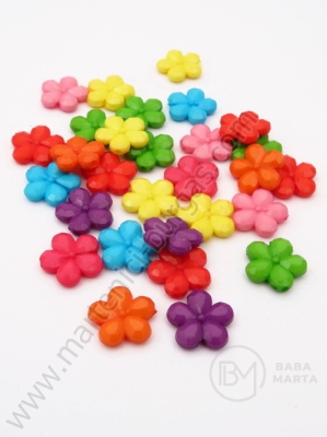 Floare 14mm colorată gaură 1.5mm 1 pachet 40g ~100 buc 312052