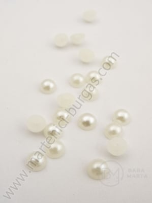 Emisferă perlă crem 6x3mm 100 buc 151099