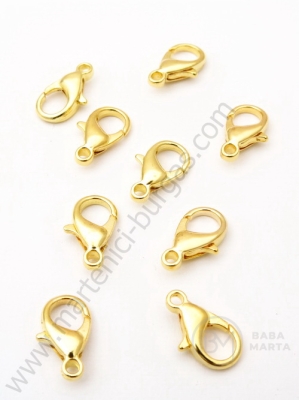 Închizatore metallice 14x8mm color aurie 1 pachet 20 buc 301890