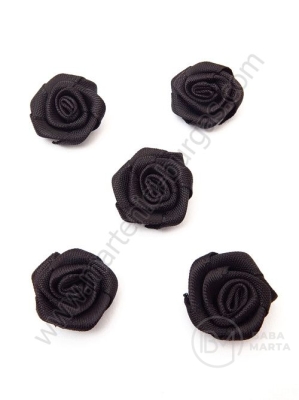 Roz satinat negru ~18mm 1 pachet 20 buc 461398