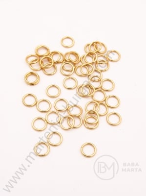 Inel 5x0.7mm steel placat cu aur 1 pachet 20 buc 307025
