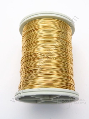 Sârmă de cupru 0.4mm auriu perlat ~26 metri 1 rollă 141020