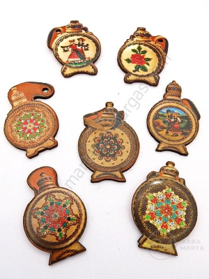 Figurină din lemn 40x29x1.8mm mix 1 pack 10 pieces 182407