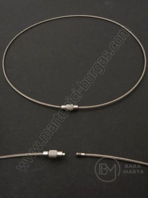 Collier OȚEL 465x1.5mm culoare argintie 1 buc 307959