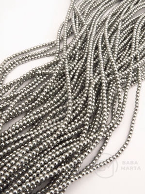 Mărgele de hematit 2mm argint nemagnetic clasa A ~200 buc 1 buc 351789