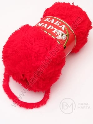 Fir roșu Baba Marta plush 90% acril 10% poliester ghem 50g 431198