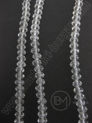 Șir de cristale 4x3mm transparent 1 bucată ~120 bucăți 41 cm 342060